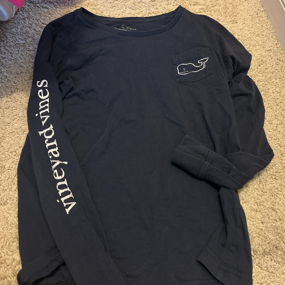 Vineyard Vines Blue Pocket Tee